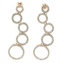 2015 Good Quality & Fashion Jewelry 3A CZ 925 Silver Earring (E6511)